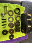Nos 1938-1948 Chevy Truck Heavy Duty Rear Engine Mounting Kit Brackets Cushions. Fixed Price $45.00.