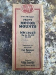 Original 1941-48 Ford Passenger Front Motor Mounts (two Box). Fixed Price $40.00.