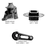 For Nissan Versa Note 2014-2019 Anchor 300361 Engine Mount Kit. Fixed Price $149.70.