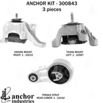 Anchor Engine Mount Kit For 2009-2015 Mini Cooper 300843. Fixed Price $213.40.