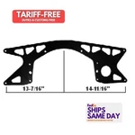 U-b Machine 50-0101, One Black Aluminum Chevy Mid Plate 5/8 Offset Performance. Fixed Price $174.69.