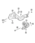 Genuine Mopar Engine Mount Bracket Left Side 68496575AA. Fixed Price $67.05.