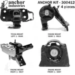 Anchor Motor Mounts 300412 Engine Mnt Kit. Fixed Price $260.40.