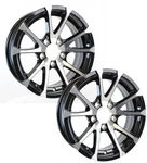 2-PACK Aluminum Trailer Wheels 15X5 Inch Rim Black And Machined Lug T07. Fixed Price $183.90.