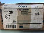 Egs 8363 4' Square Cover 1/2" Raised Surface *brand New* 25PCS. Fixed Price $40.00.