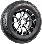 Radial Trailer Tire Rim Assembly ST215/75R14 Inch Load Lug Black Aluminum. Fixed Price $183.75.