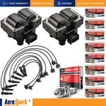 2X Ignition Coil & Wireset 8X Motorcraft Spark Plug Ford Mustang Ranger. Fixed Price $107.99.