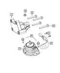 Genuine Mopar Engine Mount Bracket Right Side 68275988AA. Fixed Price $91.17.