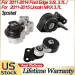 07-14 Ford Edge / 07-10 Lincoln Mkx 3.5L Engine Motor & Trans Mounts Set. Fixed Price $81.14.