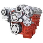 Chevy Mid Mount All Inclusive Serpentine System Ac LS1 LS3 LS6 LS7 Billet Cvf. Fixed Price $1595.00.