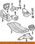 Mercedes Oem 98-17 C230 Engine Trans Mounting-rear 2122400418. Fixed Price $147.75.