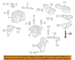 Chrysler Oem 11-20 Journey Engine Trans Mounting-rear Bolt 6505770AA. Fixed Price $16.57.