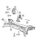 Genuine Mopar Engine Mount 68195039AC. Fixed Price $96.58.