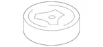 Genuine Audi Suspension Cross-member Upper Mount 1K0-199-868-T. Fixed Price $69.92.