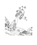Genuine Mopar Engine Mount Bracket Rear 5090697AA. Fixed Price $112.44.