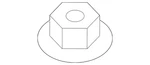 Genuine Kia Trans Mount Bracket Nut 13387-12007K. Fixed Price $28.34.