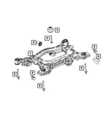 Genuine Mopar Cradle Isolator Front 68458832AD. Fixed Price $66.11.