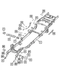 Genuine Mopar Transmission Cross-member 68258839AA. Fixed Price $1125.39.