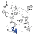 For Toyota Highlander 2001-2003 1236020080 Front Engine Mount. Fixed Price $404.73.