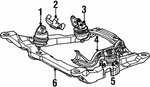 Genuine Ford Rear Mount XF3Z-6068-AA. Fixed Price $156.27.