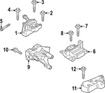 Genuine Volkswagen Motor Mount 5WA-199-262-AN. Fixed Price $124.73.