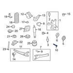 Ford F-250 Super Duty 2017-2026 W709860S439 Front Radius Arm Bolt. Fixed Price $11.85.