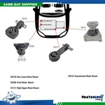 Dnj MMK1038 New Engine Motor Mount Kit For 06-11 Honda Civic 1.8L Sohc 16V. Fixed Price $162.44.
