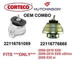 Oem Engine Motor Mount Kit 2008-10 For Bmw 22116776668 535I, Xdrive, 535XI. Fixed Price $169.69.