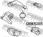 Febest 1999-2006 Rover Freelander Engine Mount Bushing Lrmb-fli-kit. Fixed Price $49.00.