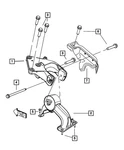 Genuine Mopar Transmission Support 4880603AB. Fixed Price $79.86.
