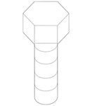 Genuine Mazda Engine Mount Bolt 9YA0-21-21J. Fixed Price $9.20.