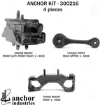 Anchor Motor Mounts 300216 Engine Mnt Kit. Fixed Price $217.84.