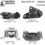 Anchor Engine Mount Kit For 04-09 300605. Fixed Price $172.60.