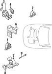 Genuine Mitsubishi Front Insulator MR131296. Fixed Price $74.46.