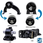 Rear & Front Motor Mount Bushings W. Right And Transmission For Chrysler. Fixed Price $78.00.
