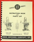 Reid 2B 2C Manual Automatic Surface Grinders Operator Owners Parts 0574. Fixed Price $20.00.