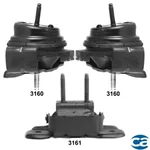 Engine & Transmission Mounts 3PCS, Fits Pontiac Solstice, Saturn Sky; 2.0/2.4L. Fixed Price $124.98.