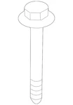 Genuine Volkswagen Trans Mount Bracket Bolt N-107-090-01. Fixed Price $8.06.
