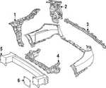 Genuine Mercedes-benz Bumper Lateral Support 214-885-43-00. Fixed Price $92.20.