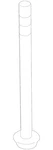 Genuine Nissan Suspension Control Arm Stop Bolt 54459-JN00A. Fixed Price $6.87.