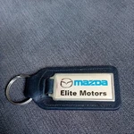 Genuine Mazda Elite Motors London Leather Keyring. Fixed Price $10.76.
