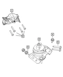 Genuine Mopar Engine Mount Isolator 68483929AC. Fixed Price $182.53.