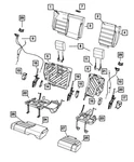 Genuine Mopar Rear Seat Cushion Cover 6CF96XDBAB. Fixed Price $313.20.