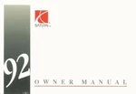 1992 Saturn Sc, Sl, SL1, SL2 Owner's Manual. Fixed Price $34.99.