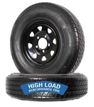 2-PACK Trailer Tire On Rim Radial ST175/80R13 Lrd Lug Black Spoke Wheel. Fixed Price $168.79.