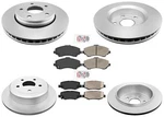 Front & Rearv Coated Rotors Ceramic Brake Pads For Jeep Wrangler 2007-2016. Fixed Price $253.00.